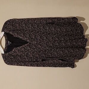 ❤️ LUCKY BRAND BOHO SPLIT NECK TOP / SHIRT, MEDIUM